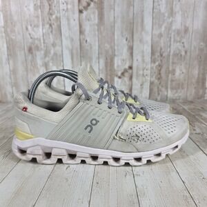 On Running Cloudswift Women's Sneakers‎ Gray & Yellow Cushioned Athletic Shoes